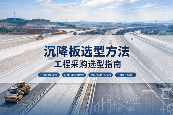 武江沉降板选择方法