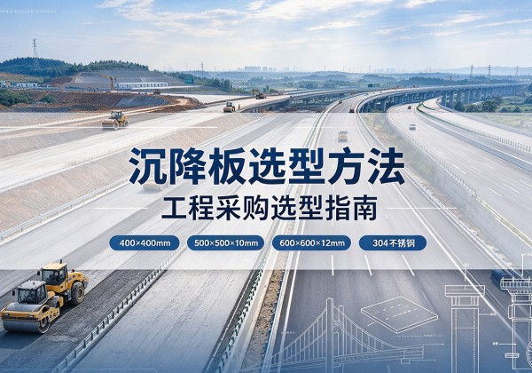 武江沉降板选择方法